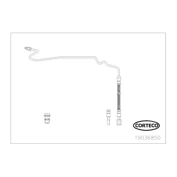 Corteco Brake Hose, 19036850 19036850 - main